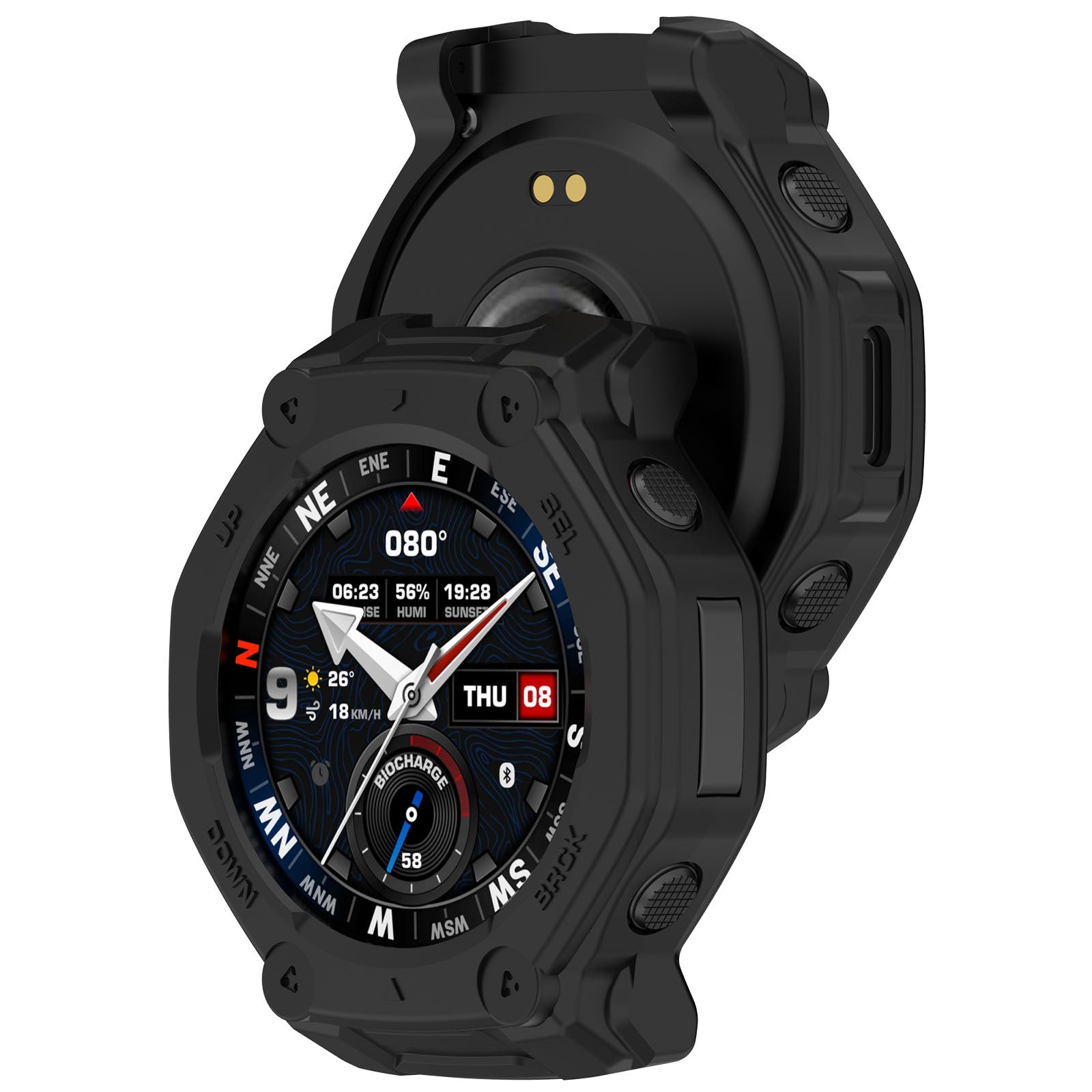 Amazfit T-Rex 3 Pro - 48mm rugged TPU case (zwart)