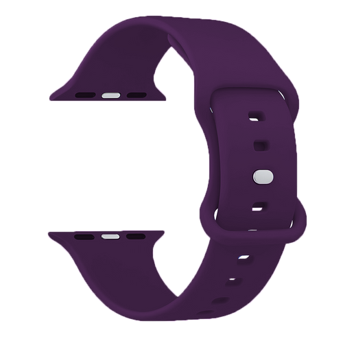 Apple Watch siliconen bandje (donkerpaars)