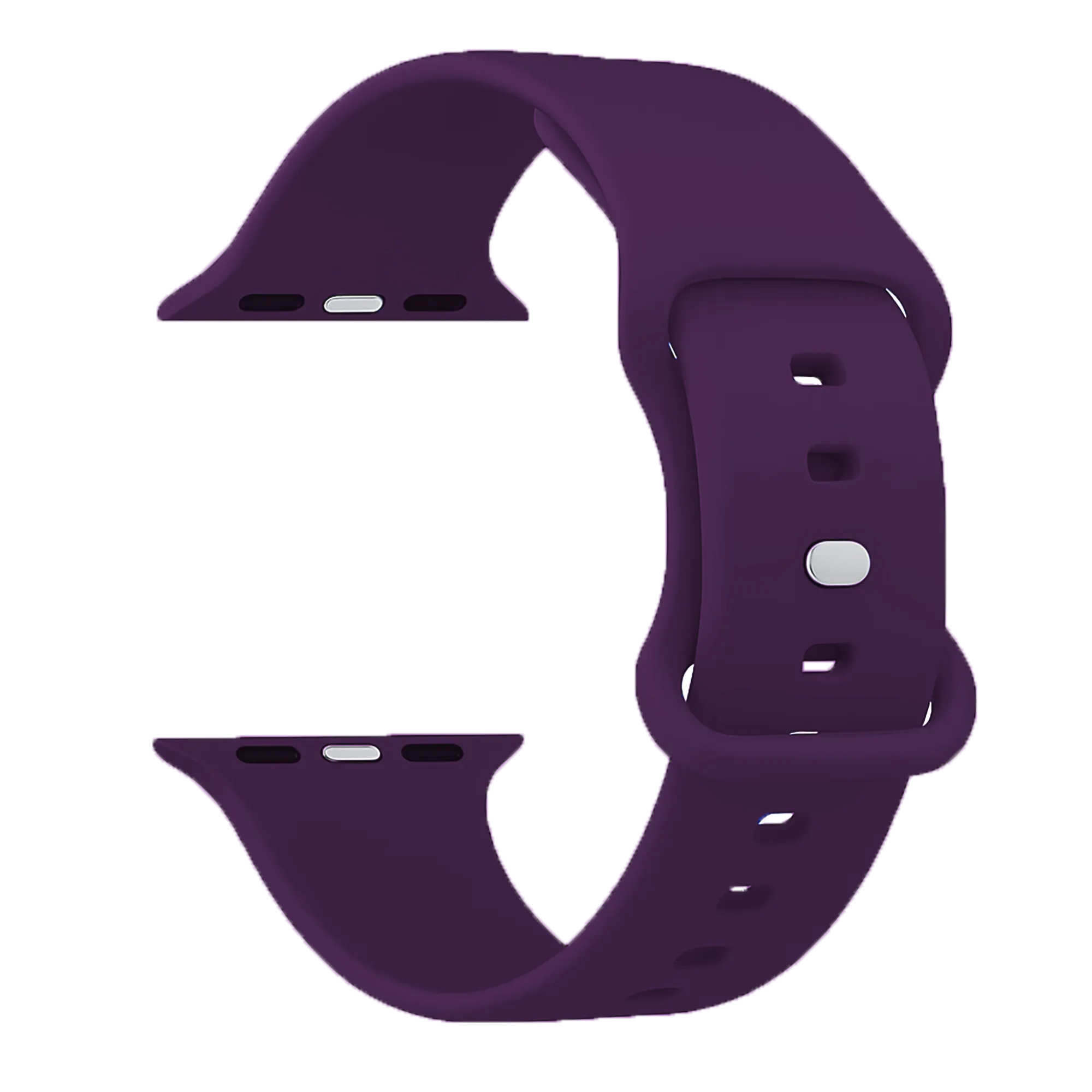 Apple Watch siliconen bandje (donkerpaars)