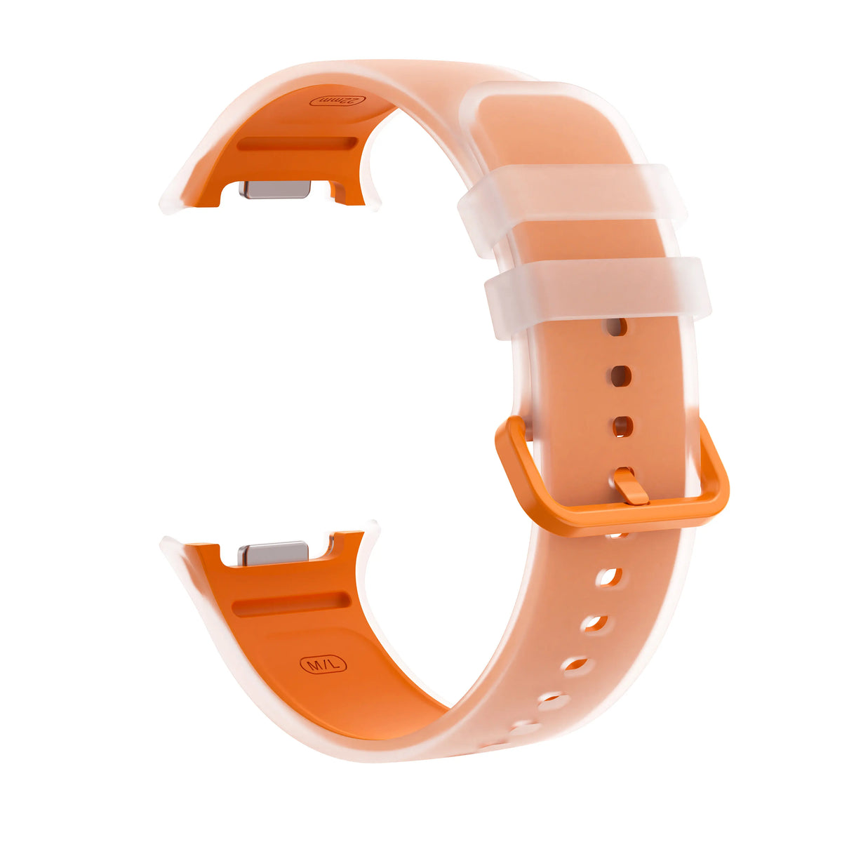 Samsung Galaxy Watch 8 Classic jelly siliconen band (oranje)