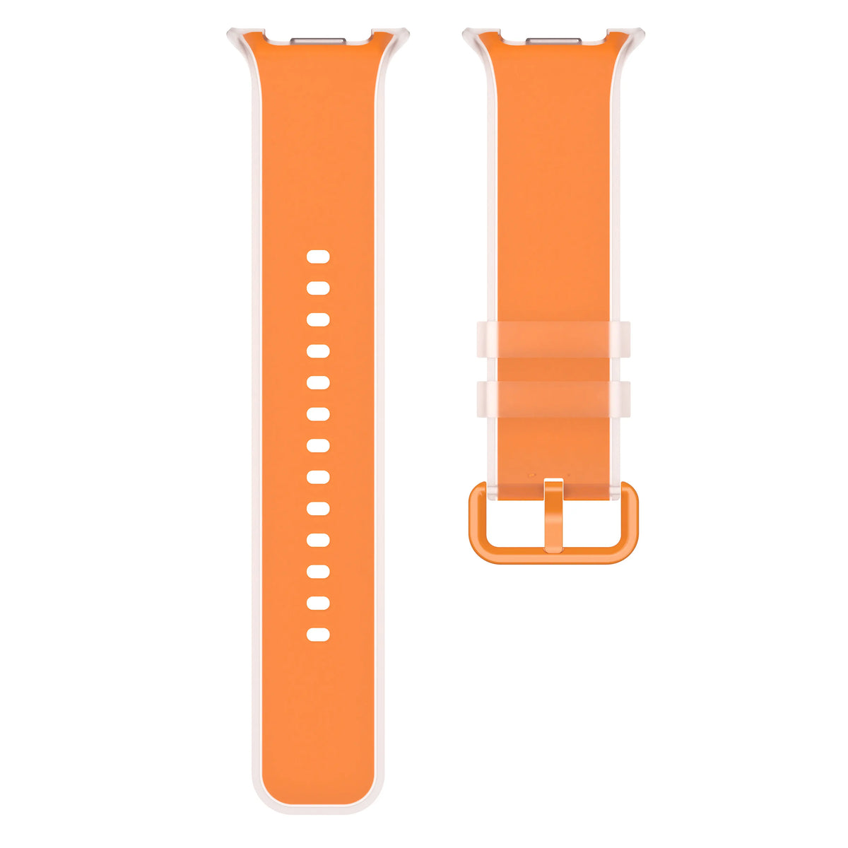 Samsung Galaxy Watch 8 - 44mm jelly siliconen band (oranje)