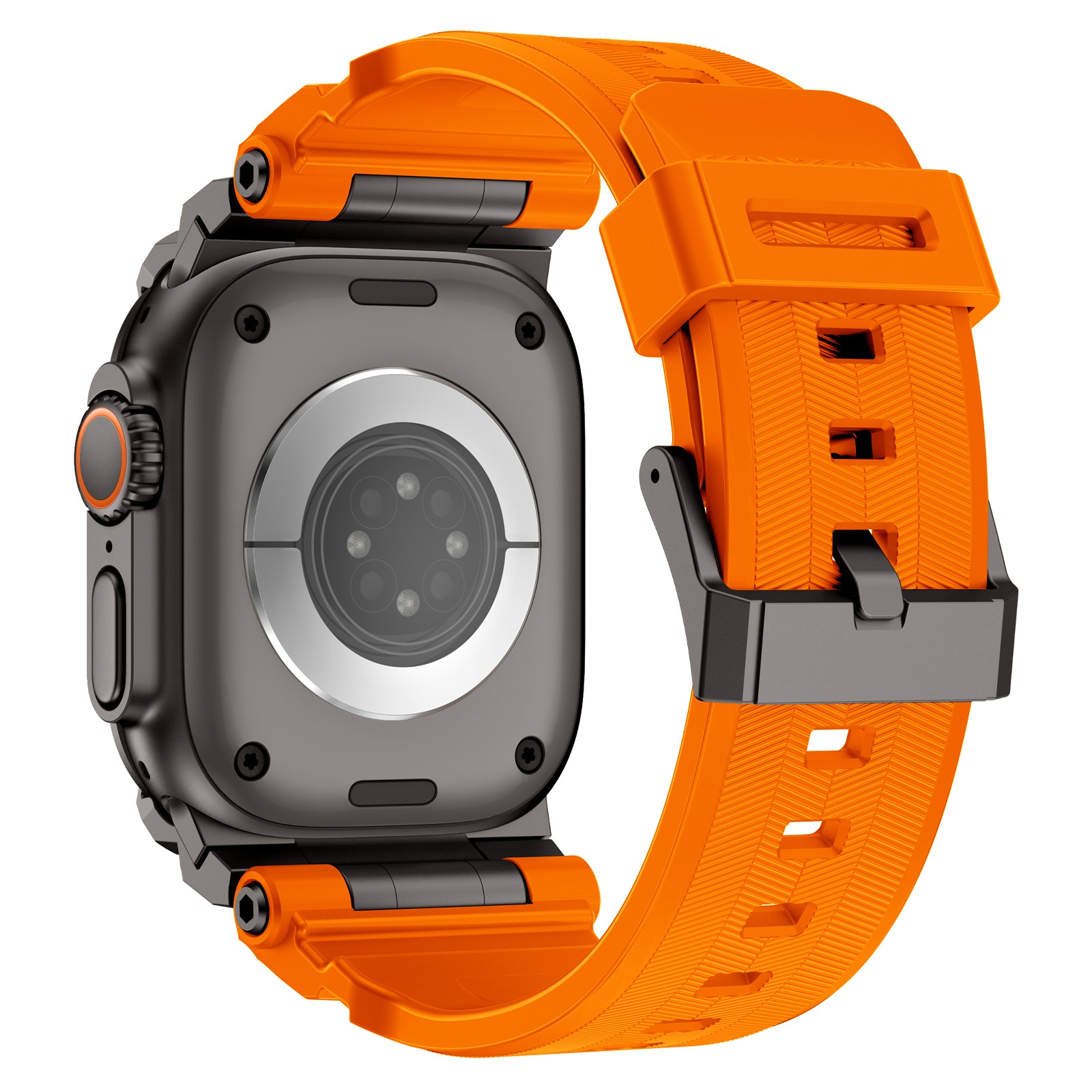 Apple Watch 'Four Claw' siliconen band (oranje)
