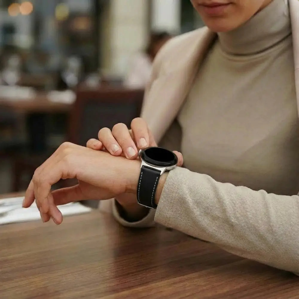 Google Pixel Watch 3 - 45mm leren bandje (zwart) 
