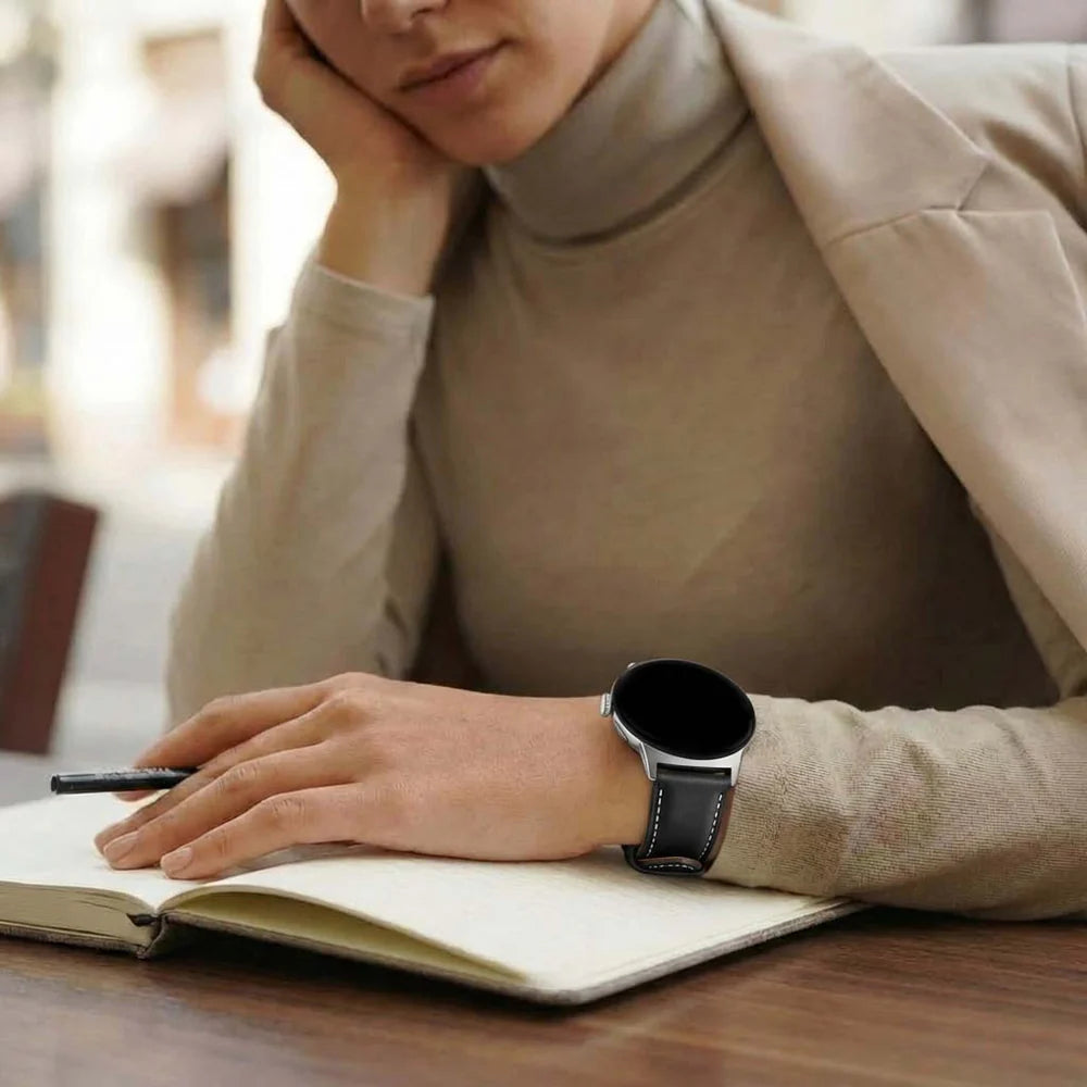 Google Pixel Watch 3 - 45mm leren bandje (zwart) 
