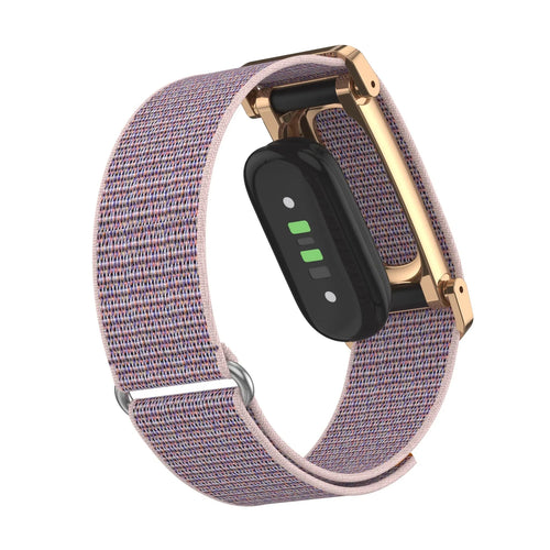 Fitbit Air nylon band met frame (pink sand)
