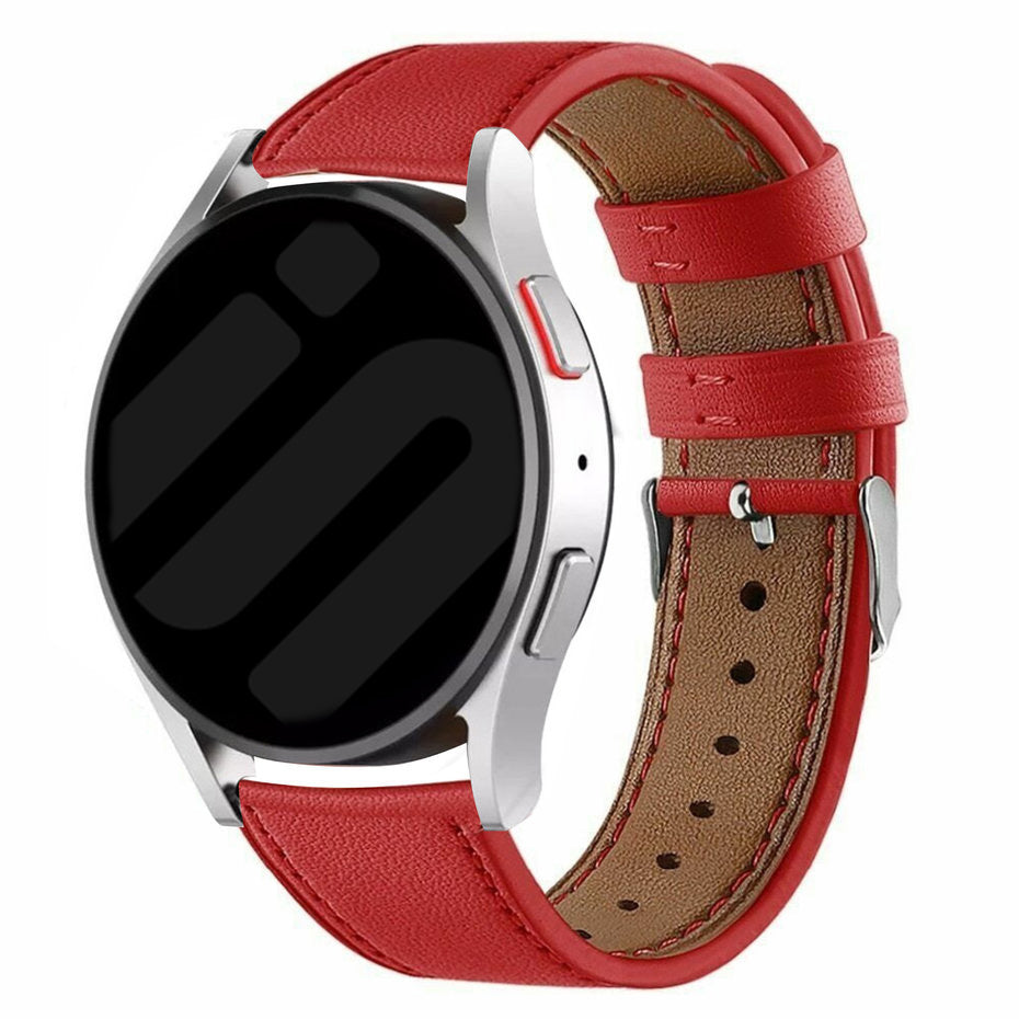 Amazfit GTR 4 Modern Leather Strap (Red)