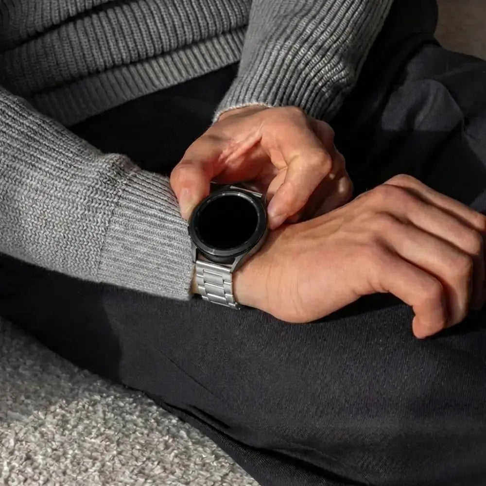 Watch Strap 18mm Stainless Steel - Quick Release (Silver)