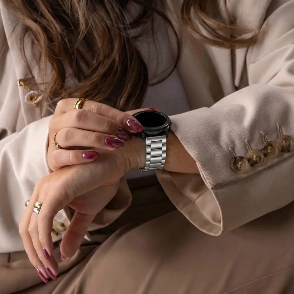 Watch Strap 18mm Stainless Steel - Quick Release (Silver)