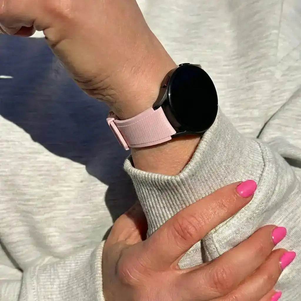 Withings Steel HR - 40mm twill siliconen bandje (roze)
