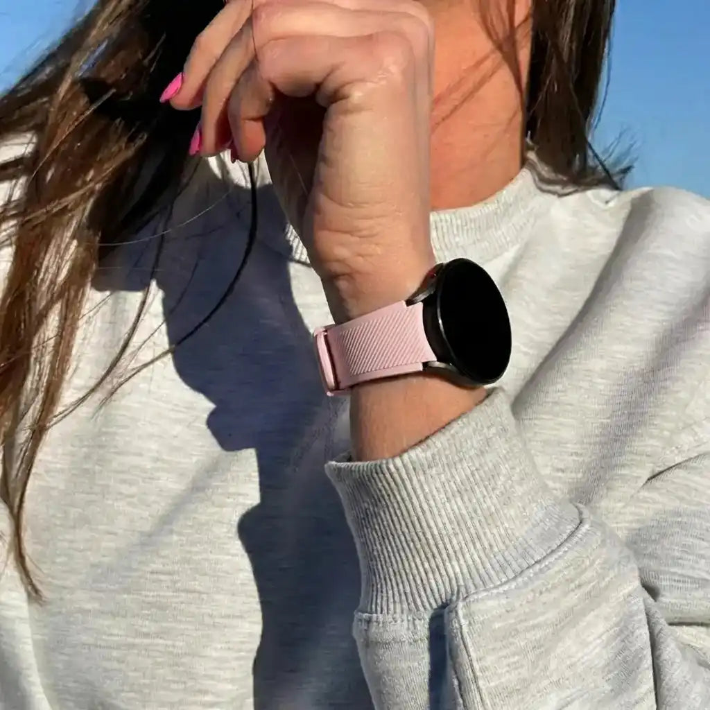 Withings Steel HR - 40mm twill siliconen bandje (roze)