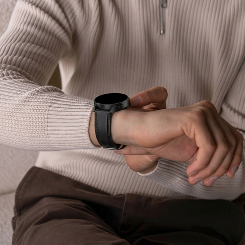 Samsung Galaxy Watch 3 bandje leer 41mm (strak-zwart)