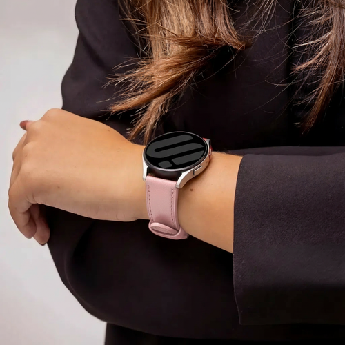 Amazfit Bip U (Pro) Modern Leather Strap (Pink)