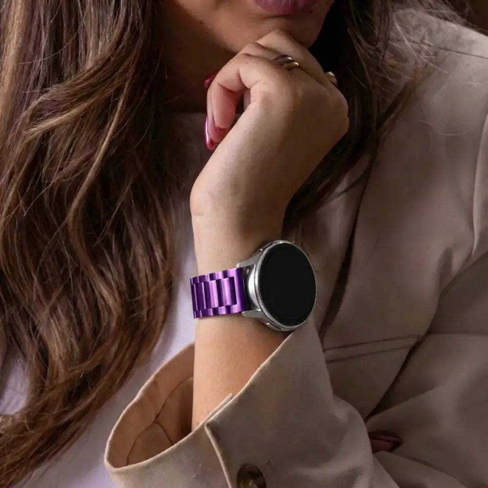 Garmin Vivoactive 6 Steel Strap (Purple)