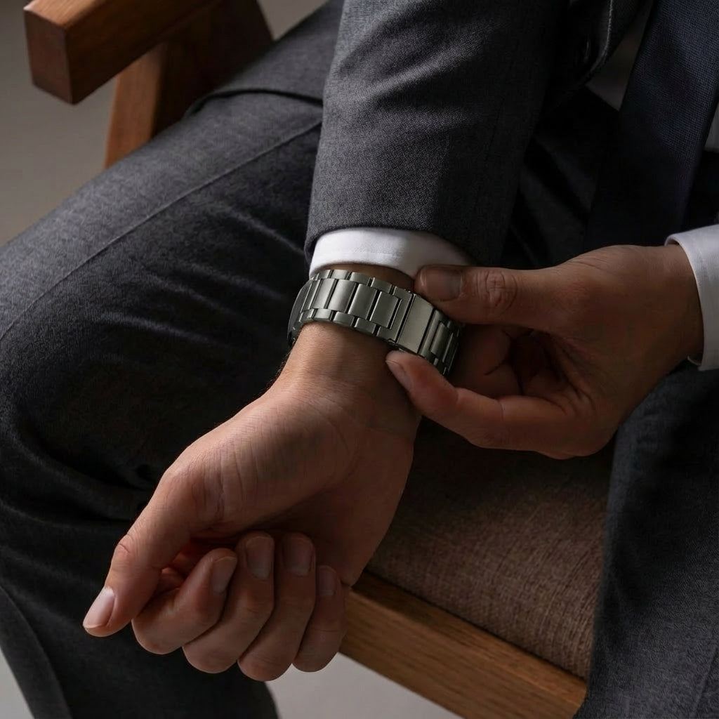 Samsung Galaxy Watch 8 - 40mm titanium bandje (grafiet)