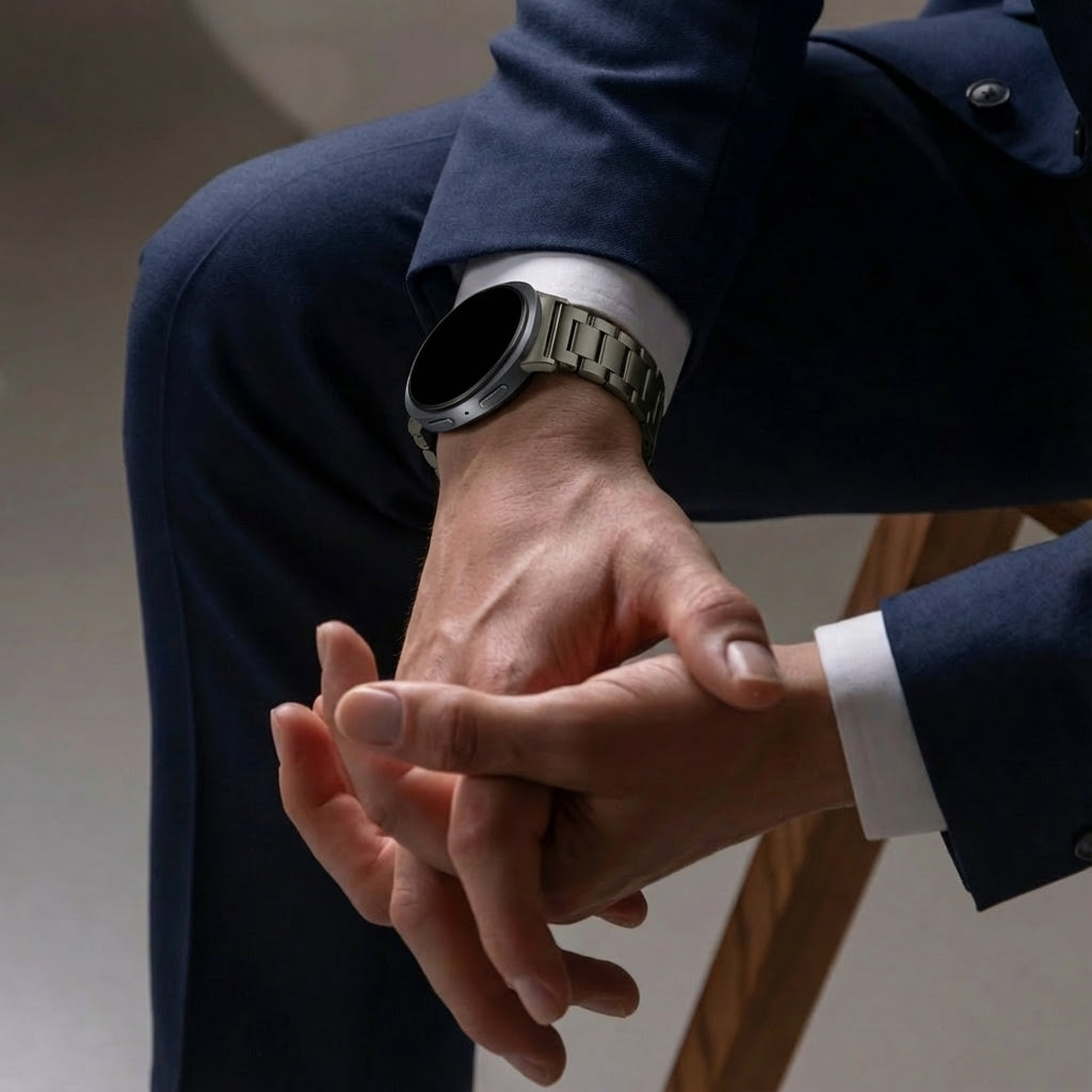 Samsung Galaxy Watch 8 - 40mm titanium bandje (grafiet)