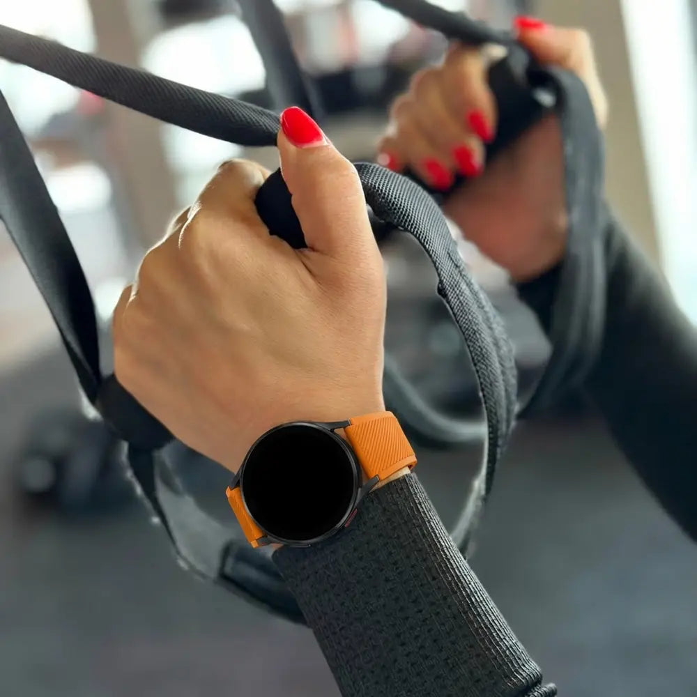 Fossil Gen 5e - 44mm siliconen bandje (oranje)