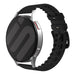 Amazfit Active 2 siliconen/leren bandje (zwart)