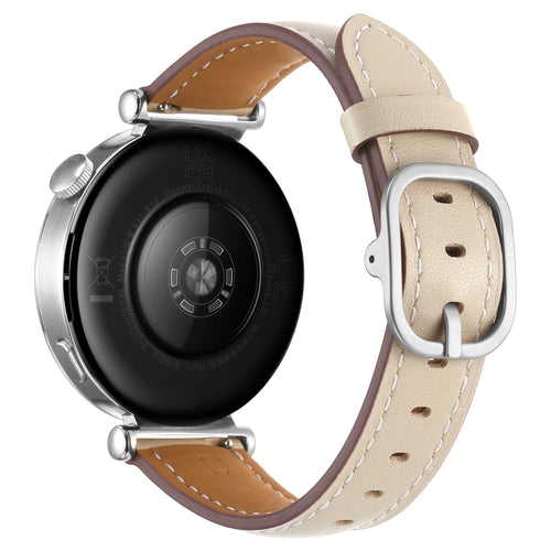 Fossil Gen 5e - 42mm Square Leather Strap (Starlight)