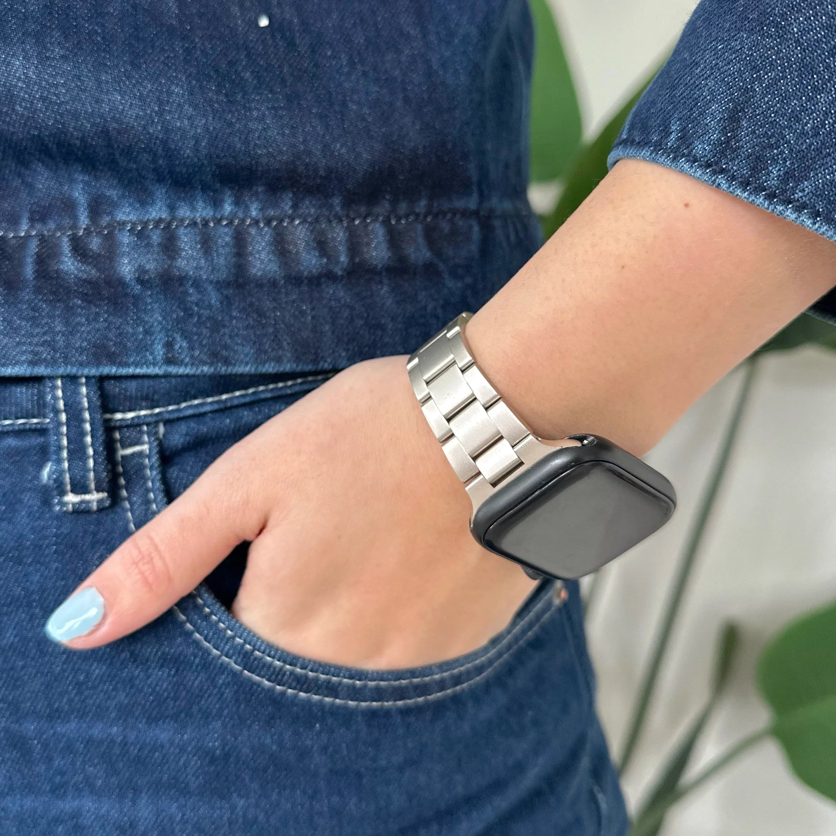 xoxo Wildhearts Apple Watch fijn stalen bandje (sterrenlicht)