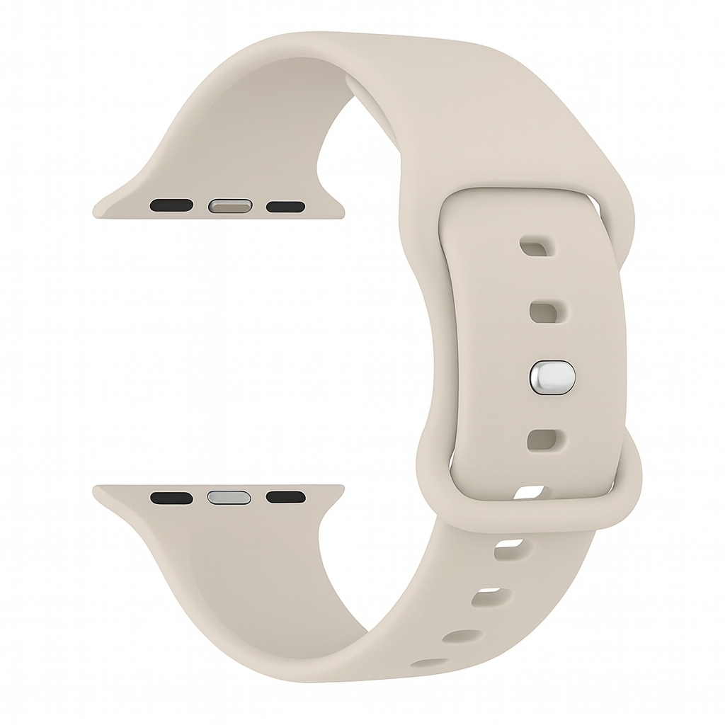 Apple Watch siliconen bandje (sterrenlicht)
