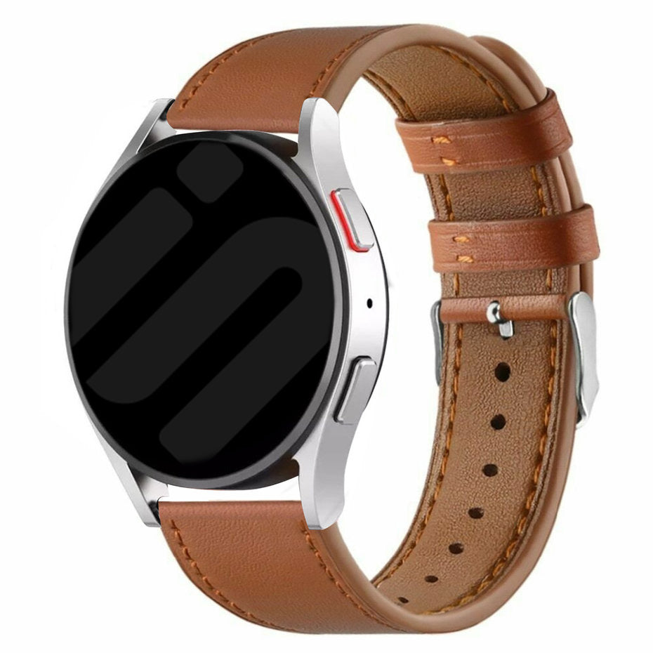 OnePlus Watch 3 - 46mm modern leren band (bruin)