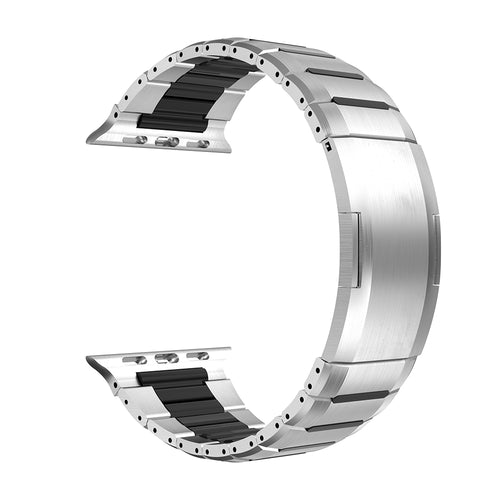 Apple Watch Ultra stalen hybrid band (titanium/zwart)