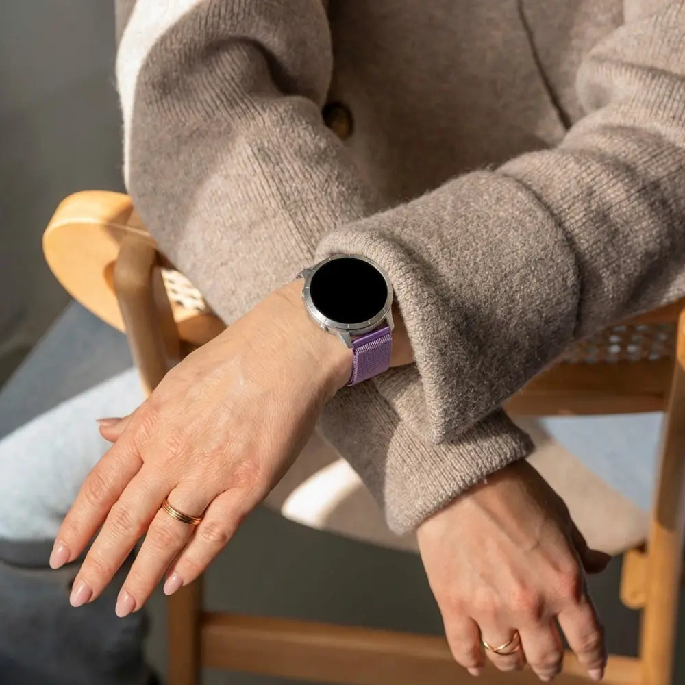 Withings ScanWatch 2 - 38mm Milanese band (paars)