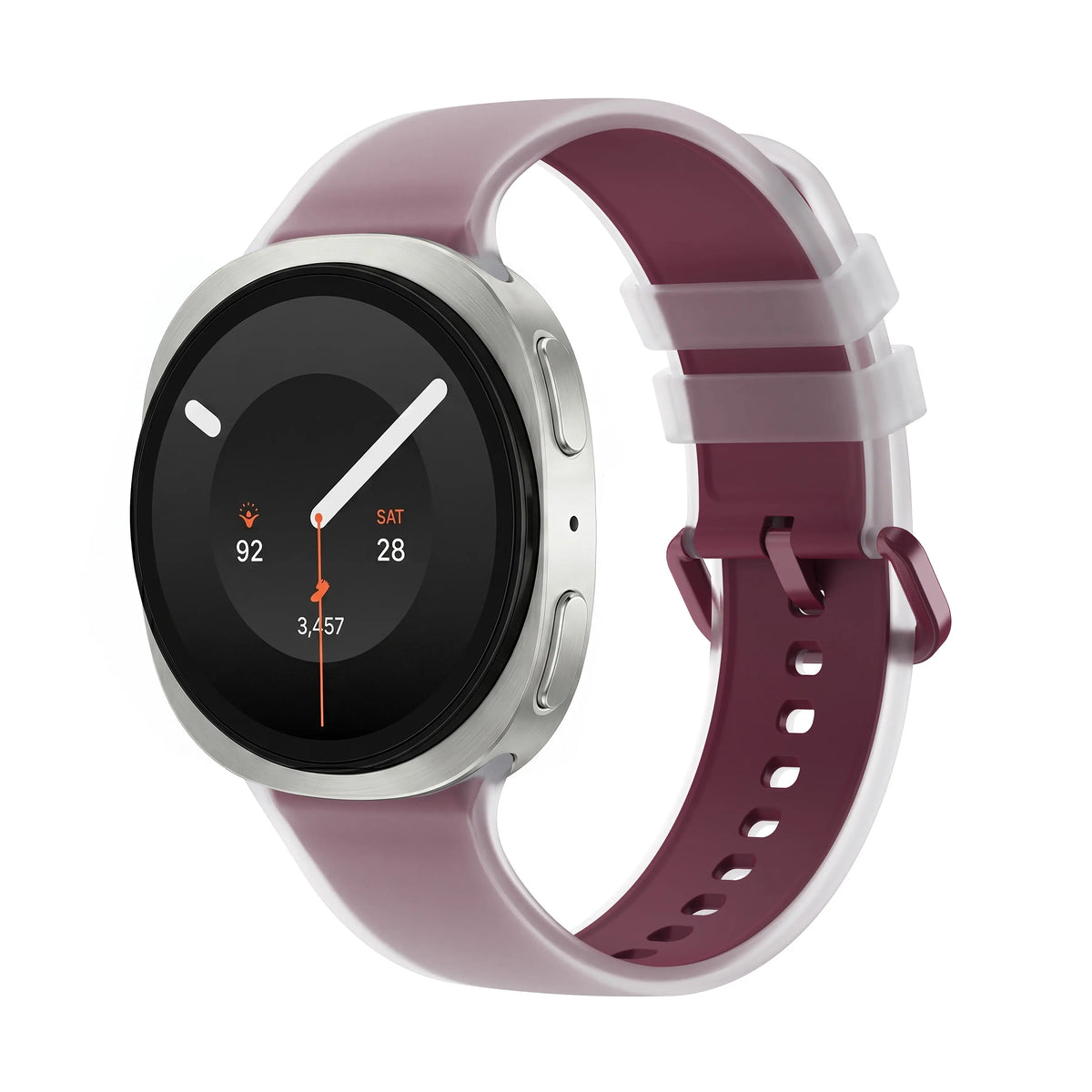 Samsung Galaxy Watch 8 Classic jelly siliconen band (wijnrood)
