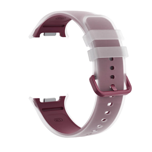 Samsung Galaxy Watch 8 Classic jelly siliconen band (wijnrood)