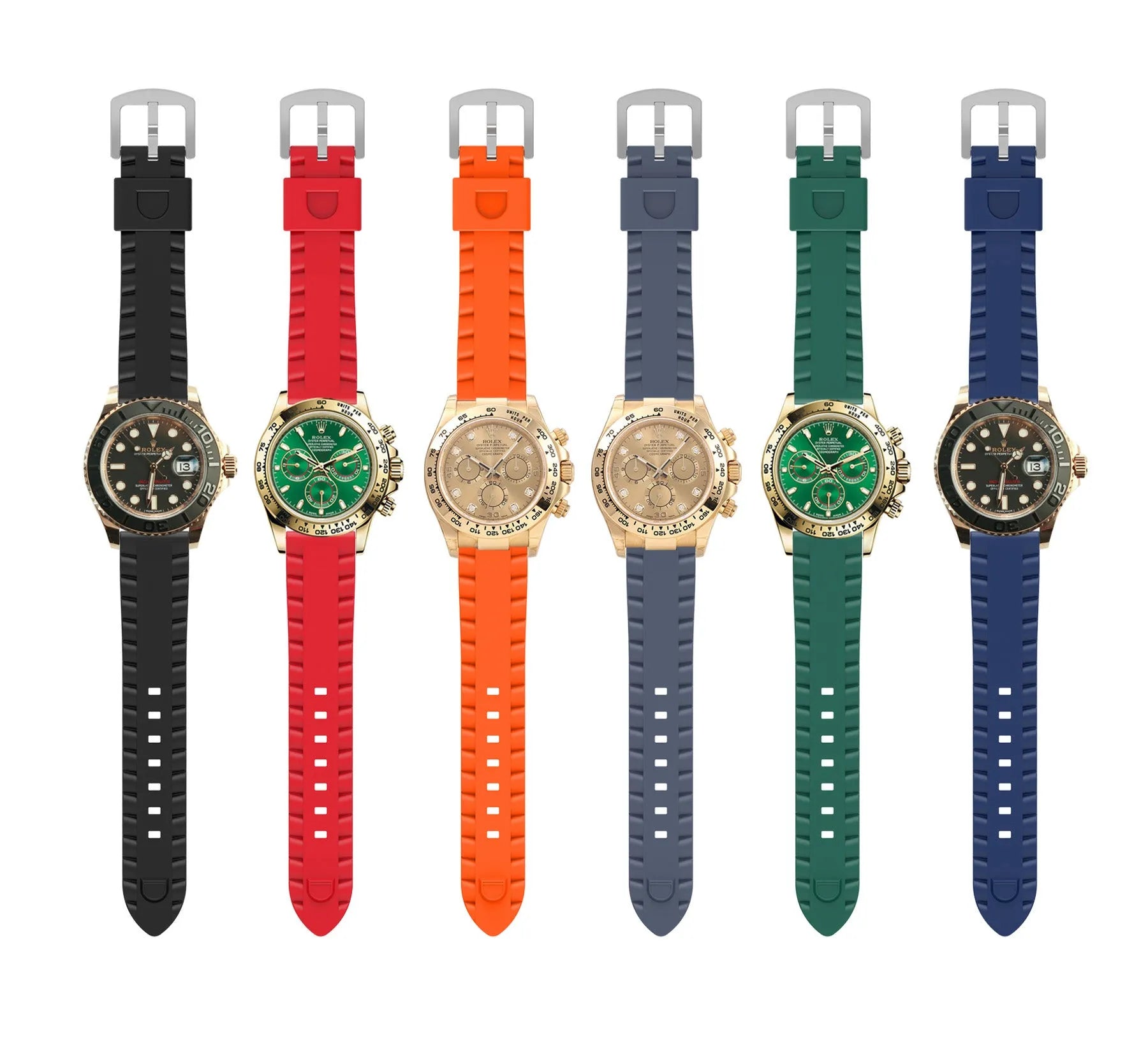 Coros Apex 4 - 46mm wave siliconen bandje (oranje)