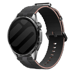 Huawei Watch GT 4 - 41mm siliconen active band (zwart/lichtroze)