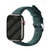 Apple Watch Alcantara bandje met gesp (donkergroen)