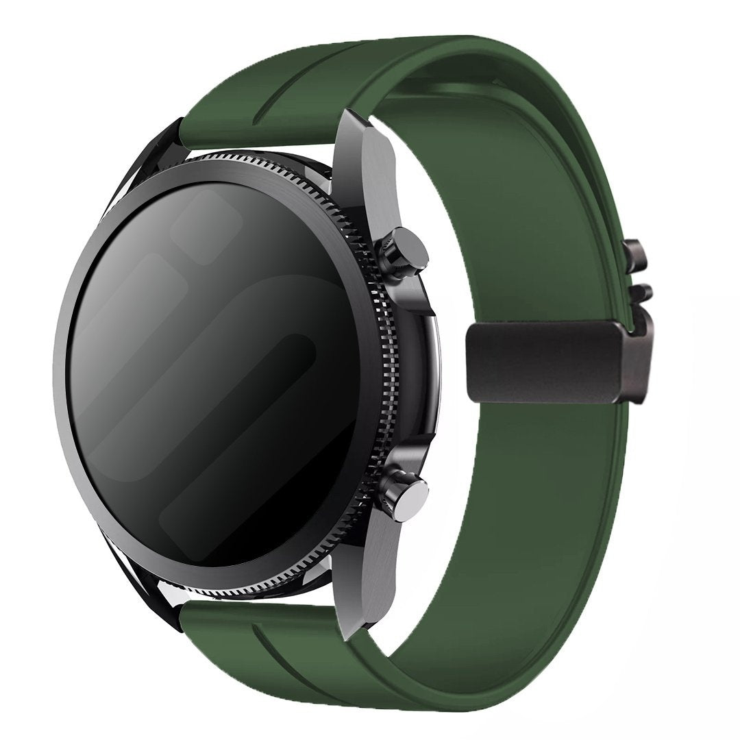 Huawei Watch GT 3 Pro 46mm siliconen band met P-buckle (groen)