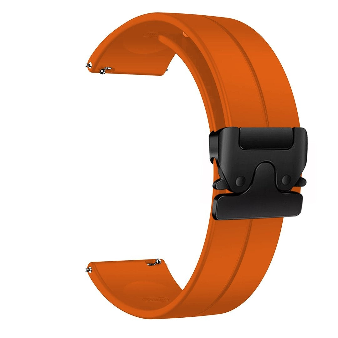 Oppo Watch X siliconen band met P-buckle (oranje)