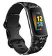 Black Floral Fitbit Charge 6 bandje