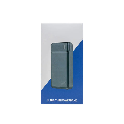 Ultradunne 10.000 mAh powerbank (zwart)