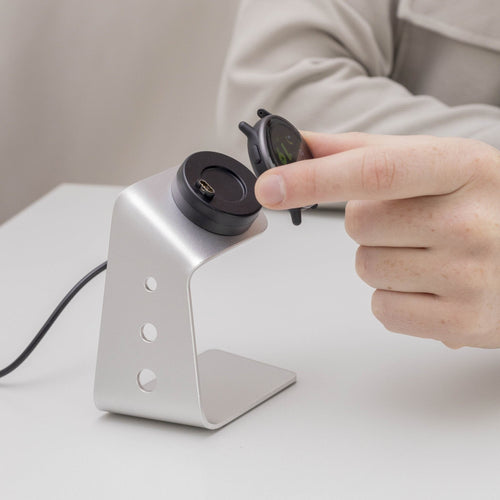 Garmin Fenix 5 / 6 / 7 / 8 Charging stand (zilver)