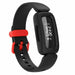 Fitbit Ace 3 siliconen bandje (zwart/rood)