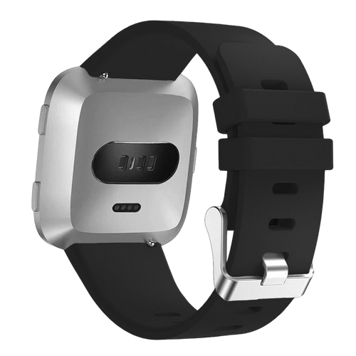 Fitbit Versa (2) siliconen bandje (zwart)