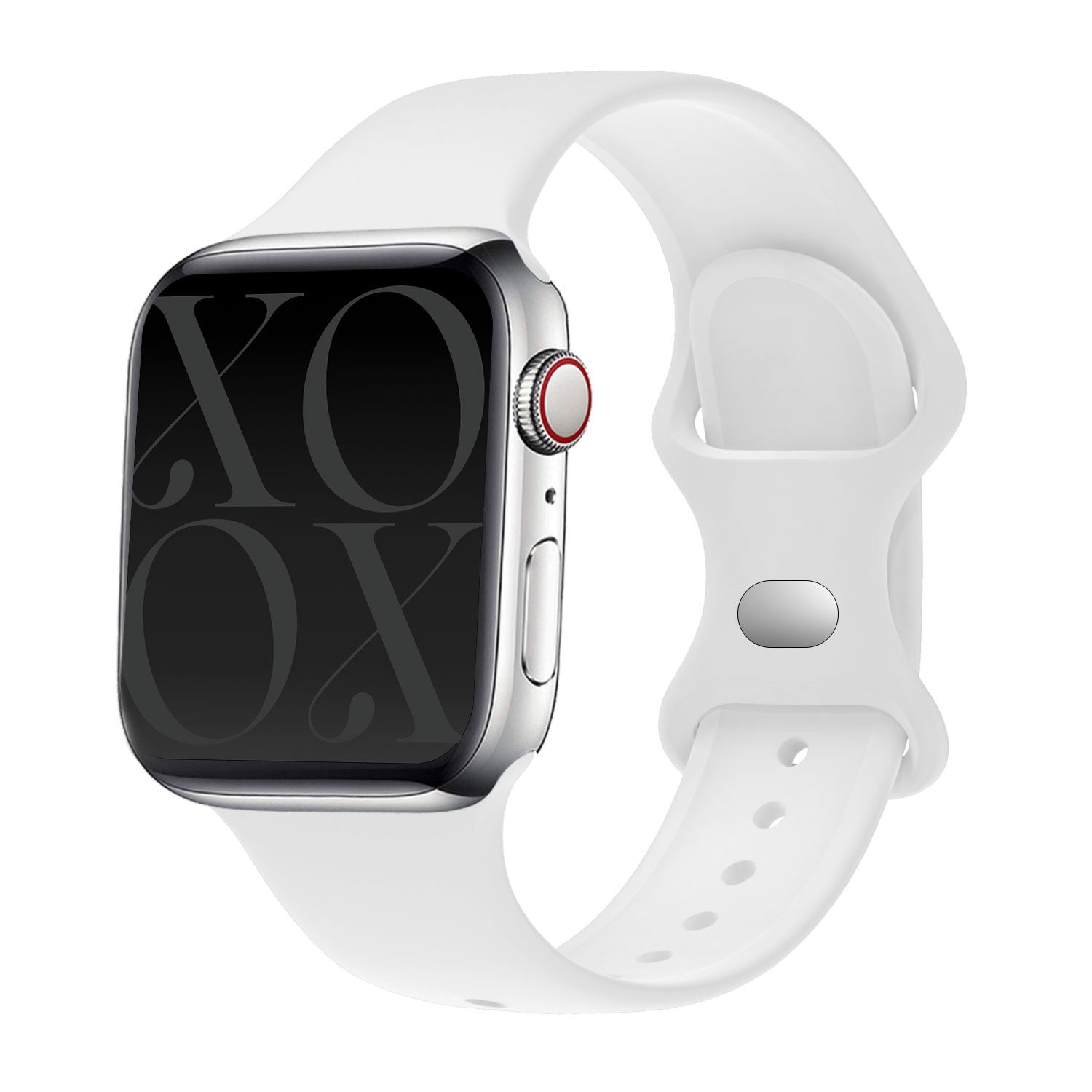xoxo Wildhearts Apple Watch siliconen bandje (wit)