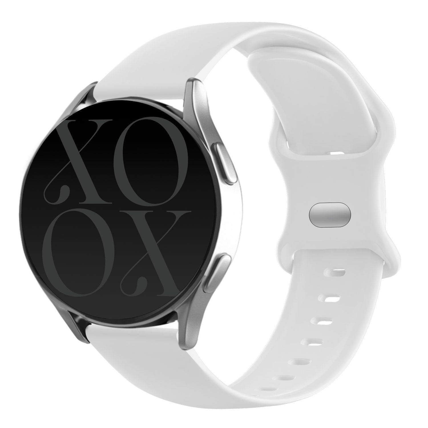 xoxo Wildhearts Samsung Galaxy Watch 46mm Silicone Strap (White)