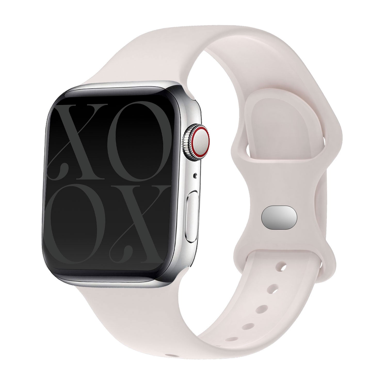 xoxo Wildhearts Apple Watch siliconen bandje (beige)