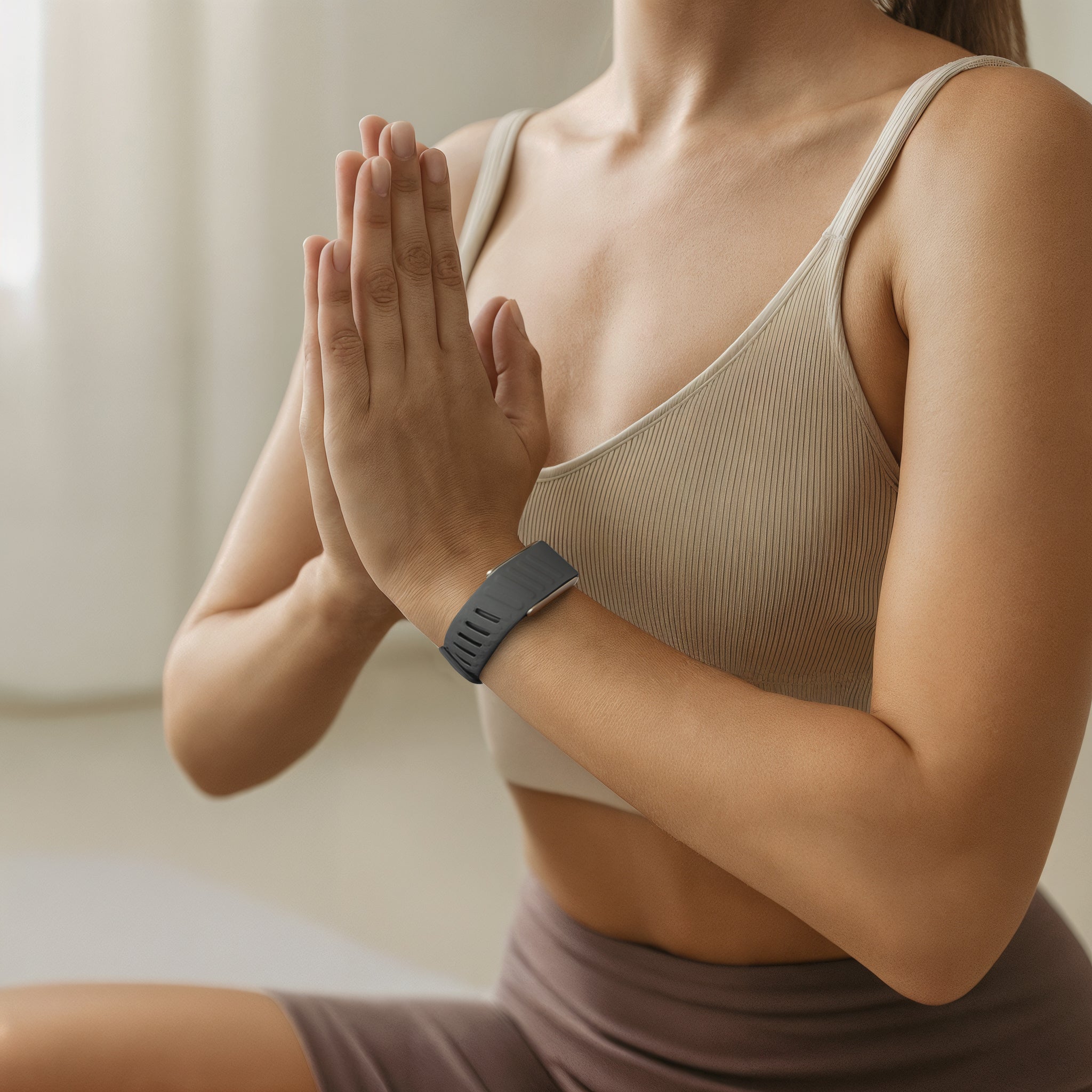 Whoop MG sport bandje (donkergrijs/oranje)