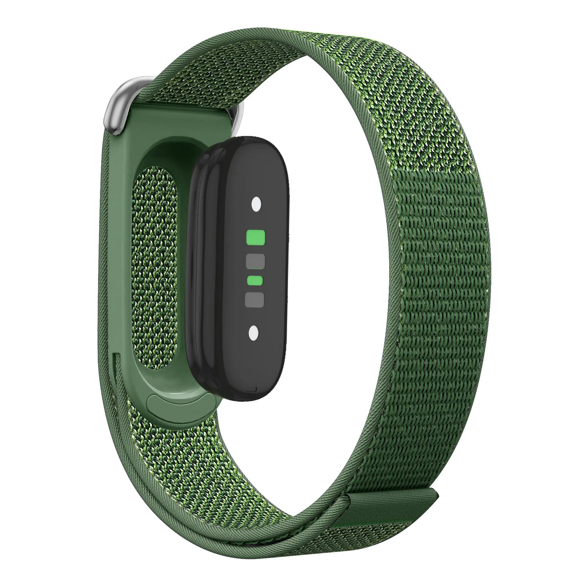Bandz Fitbit Air nylon band 'Classic' (legergroen)