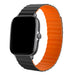 Amazfit GTS 3 magnetisch siliconen bandje (zwart/oranje)