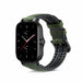 Amazfit GTS 2 siliconen / leren bandje (groen)