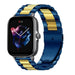Amazfit GTS 3 stalen band (blauw/goud)