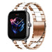 Amazfit GTS 3 stalen band (roségoud/wit)