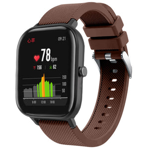 amazfit-gts-siliconen-bandje-koffiebruin