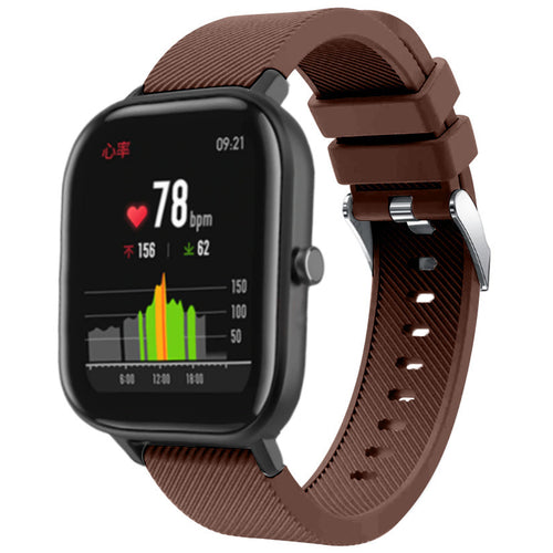 amazfit-gts-siliconen-bandje-koffiebruin